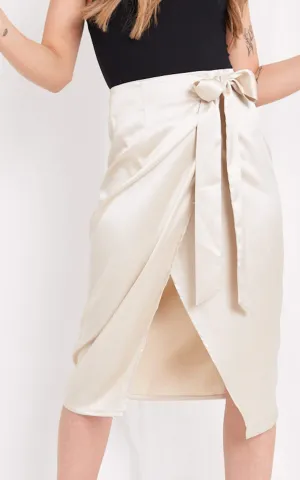 Aria Wrap Skirt - Champagne