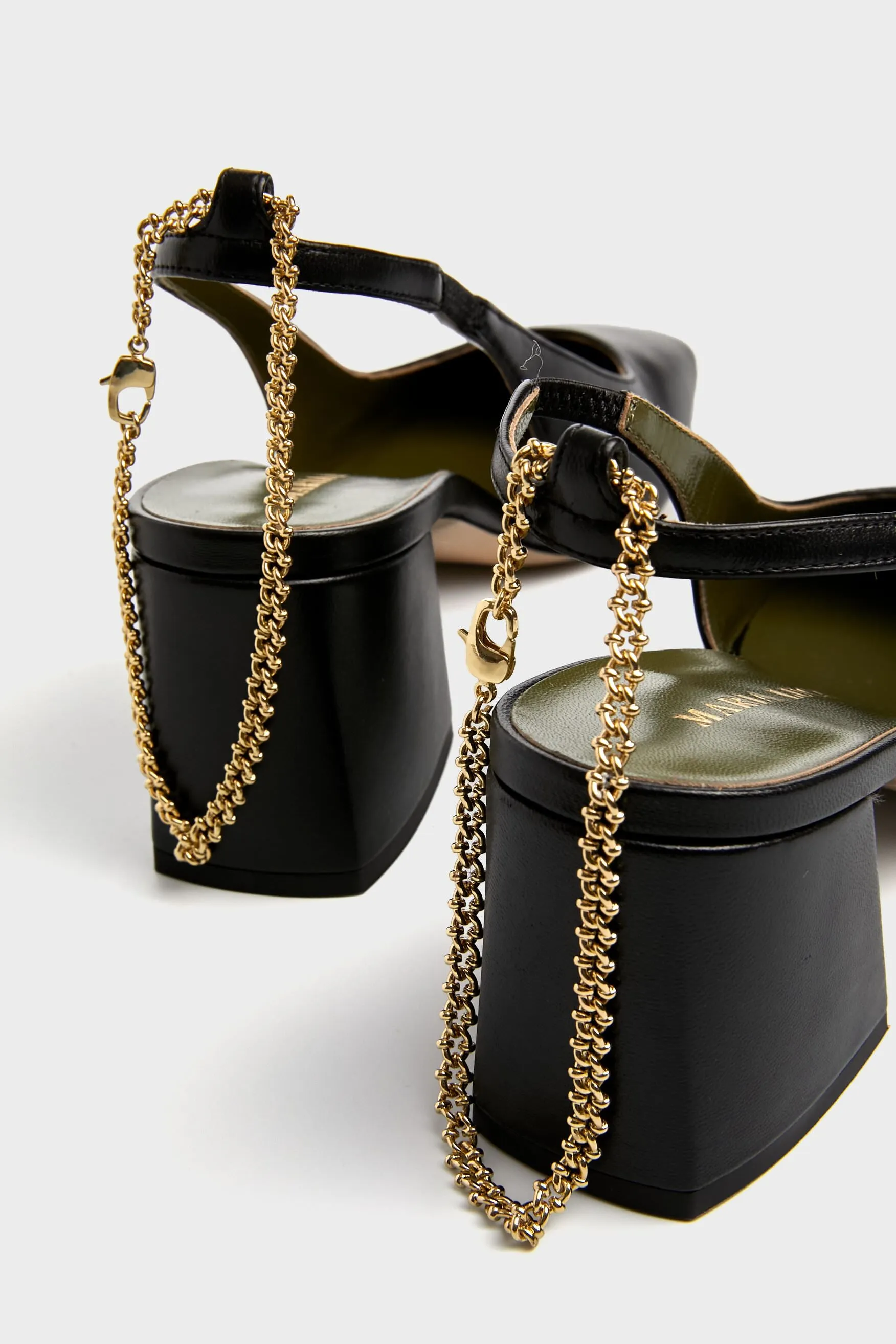 Black Ilaria Slingback Heels