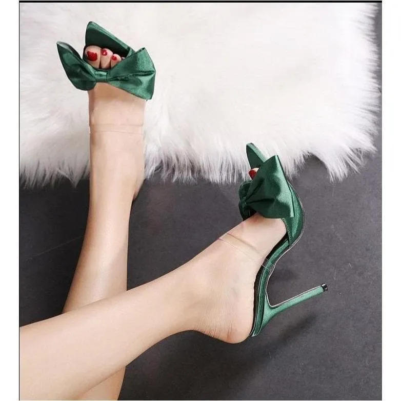 BUTTERFLY-KNOT STILETTO HIGH HEELS