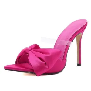 BUTTERFLY-KNOT STILETTO HIGH HEELS