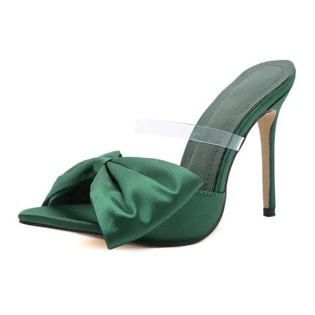 BUTTERFLY-KNOT STILETTO HIGH HEELS