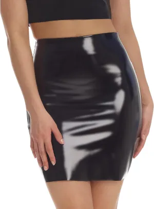 commando Faux Patent Leather Miniskirt SK09