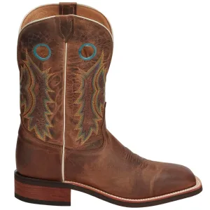 Creedance Embroidered Square Toe Pull On Cowboy Boots