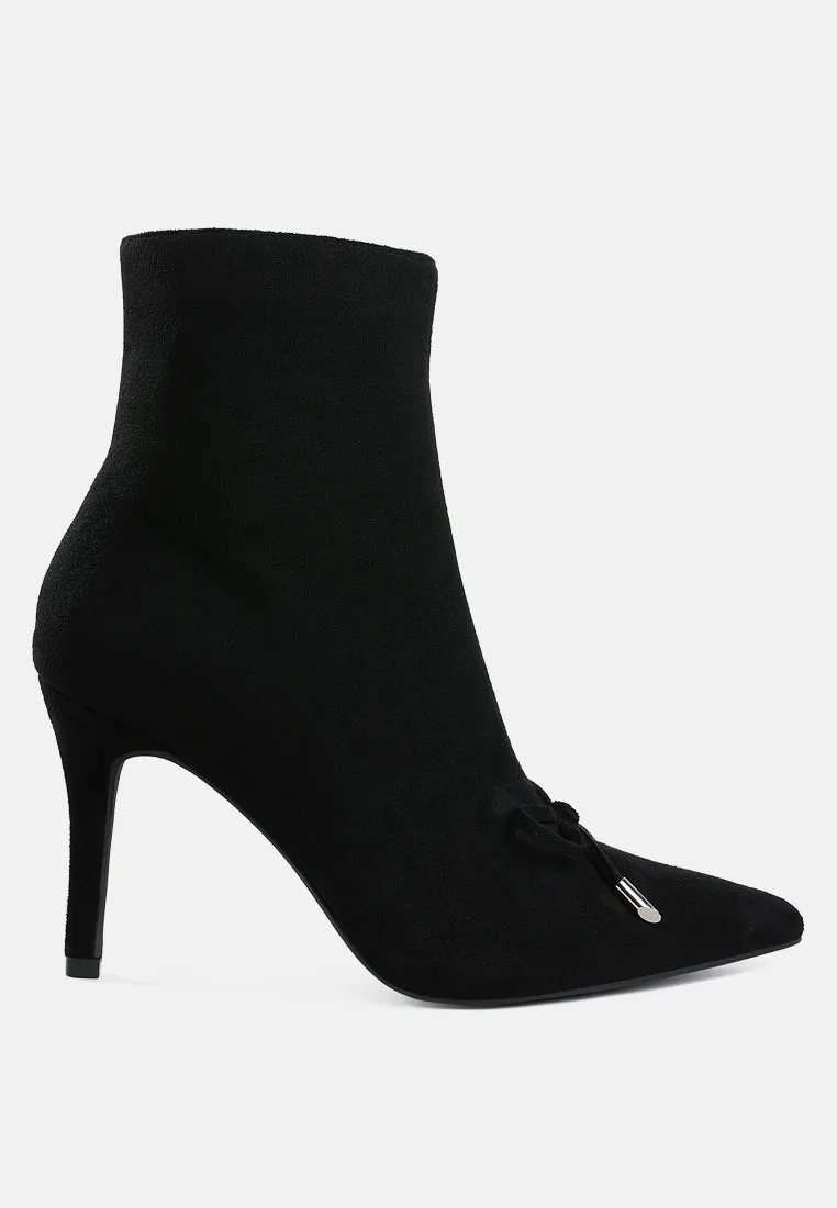 Dapers Bow Detail Ankle Boots