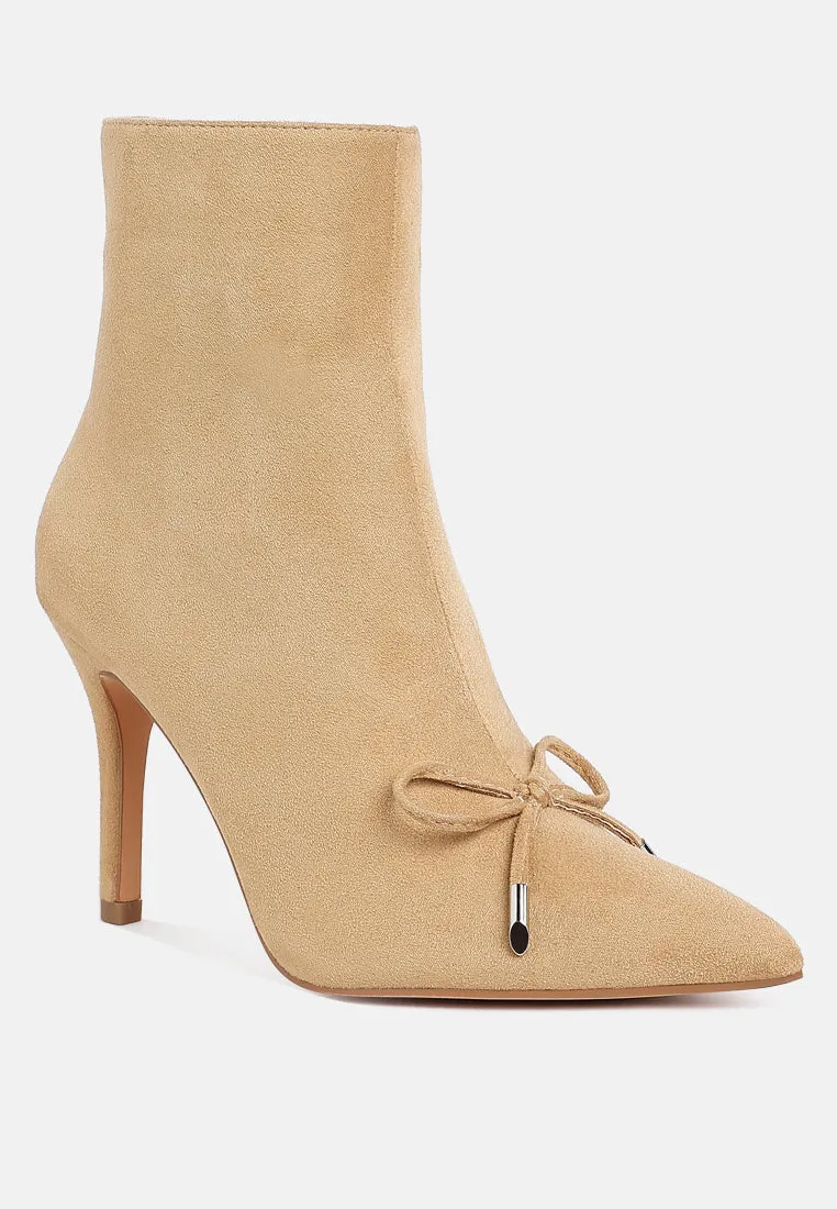Dapers Bow Detail Ankle Boots