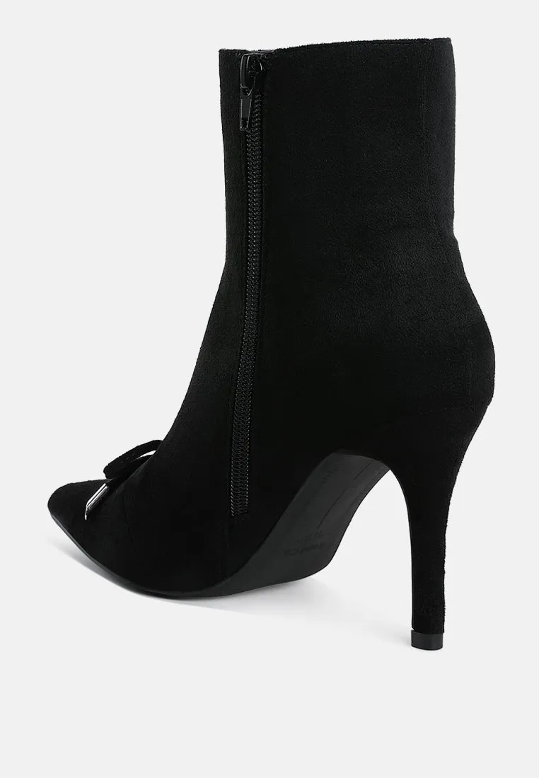 Dapers Bow Detail Ankle Boots