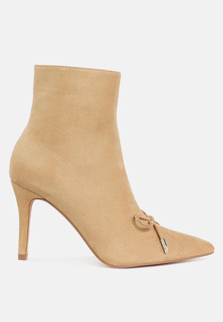 Dapers Bow Detail Ankle Boots