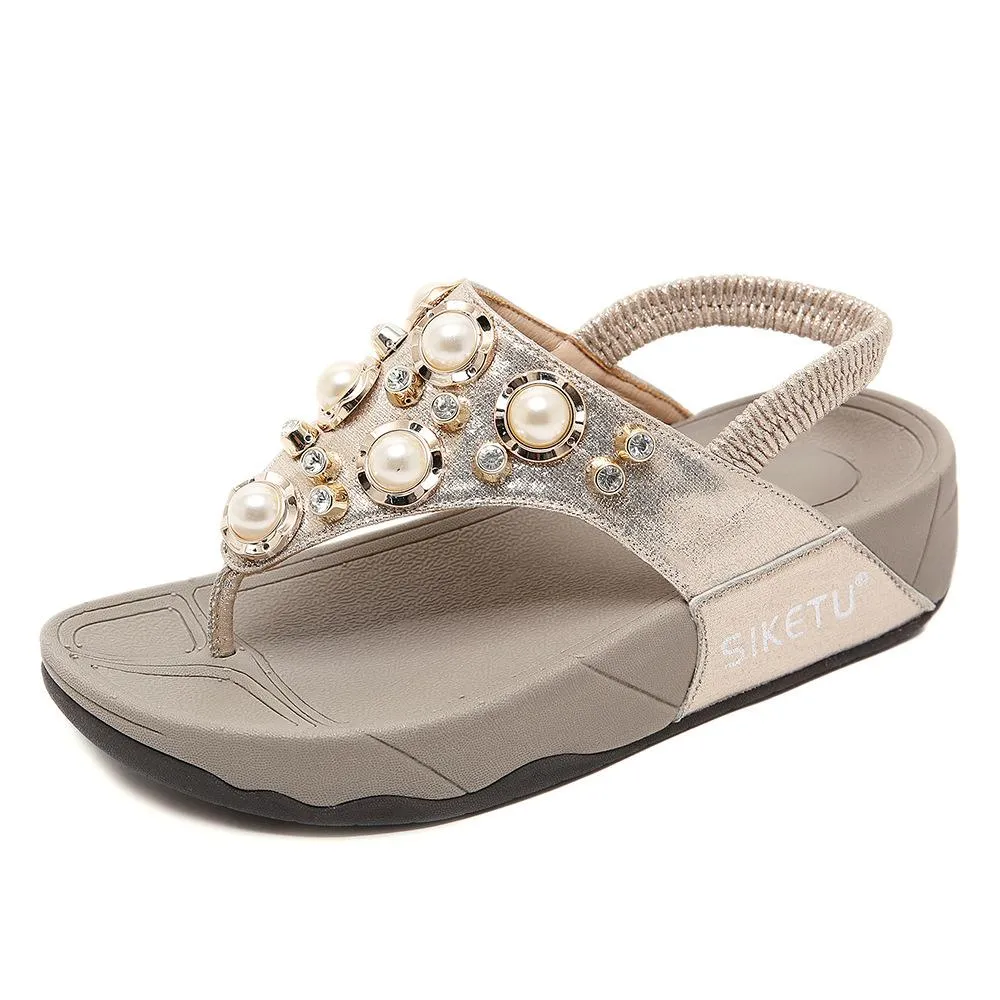 Fancy Sandals Platform Wedge Sandals