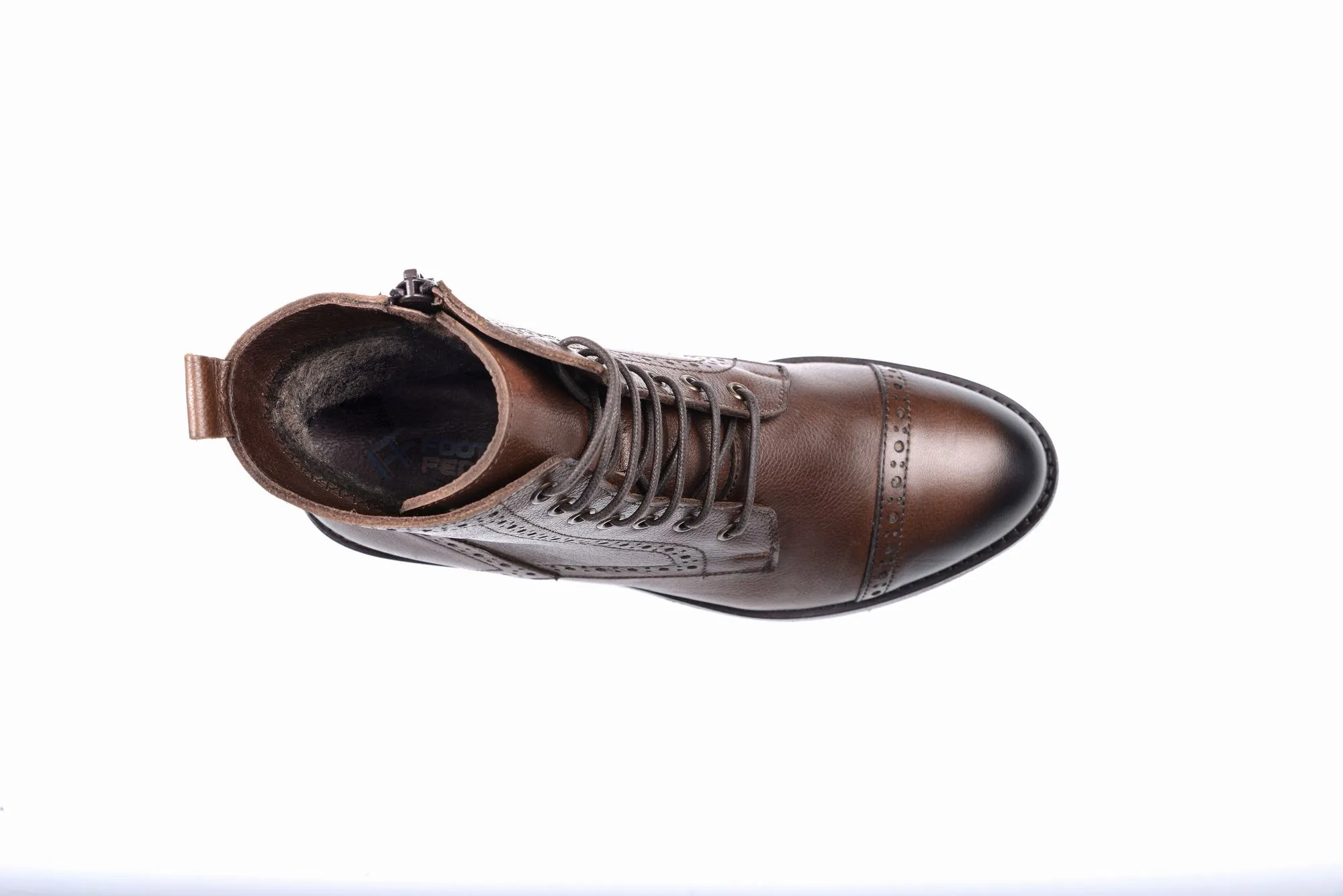 FOOT FEDERATION DERBY CAP-TOE WOMEN'S BOOT BROWN