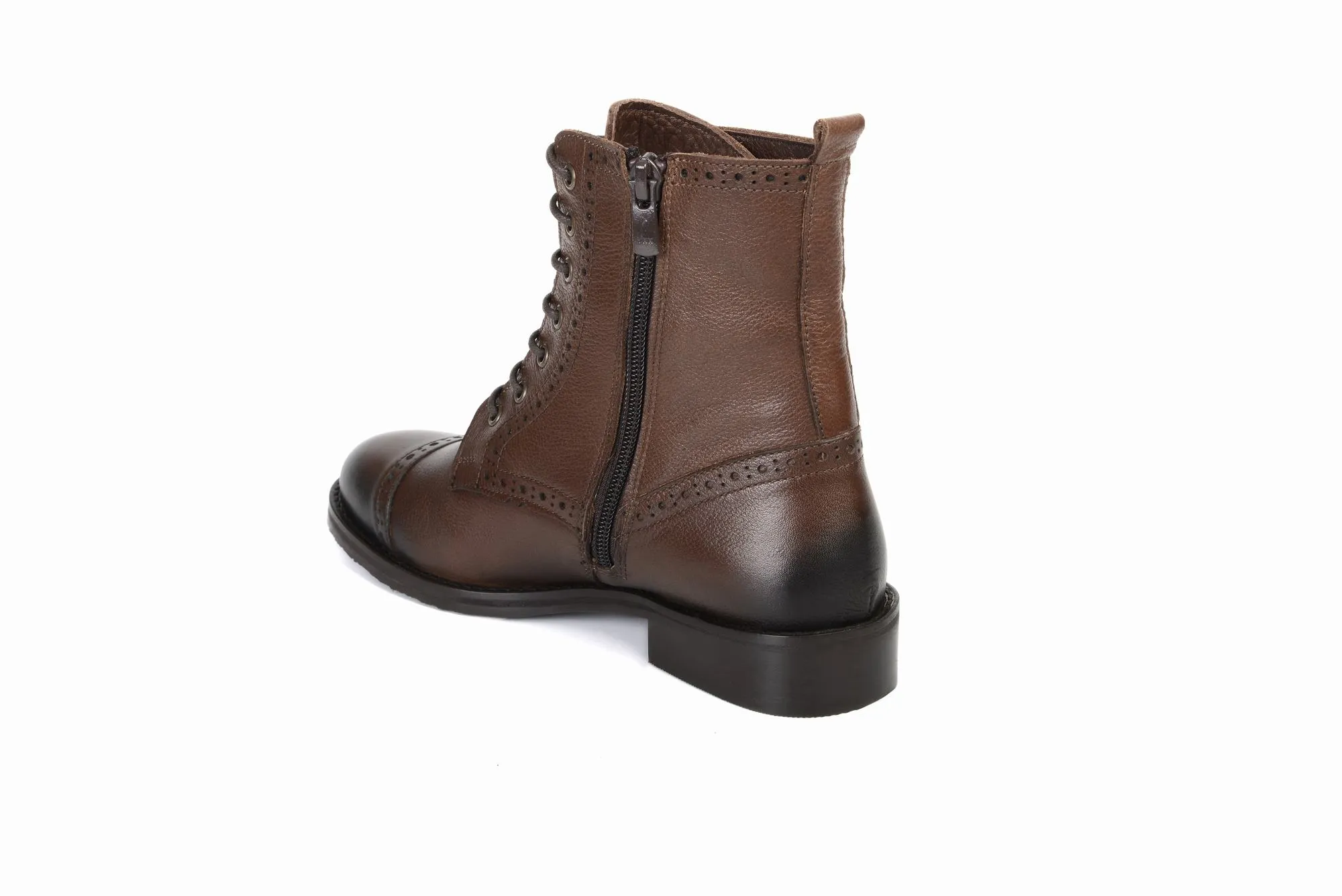 FOOT FEDERATION DERBY CAP-TOE WOMEN'S BOOT BROWN
