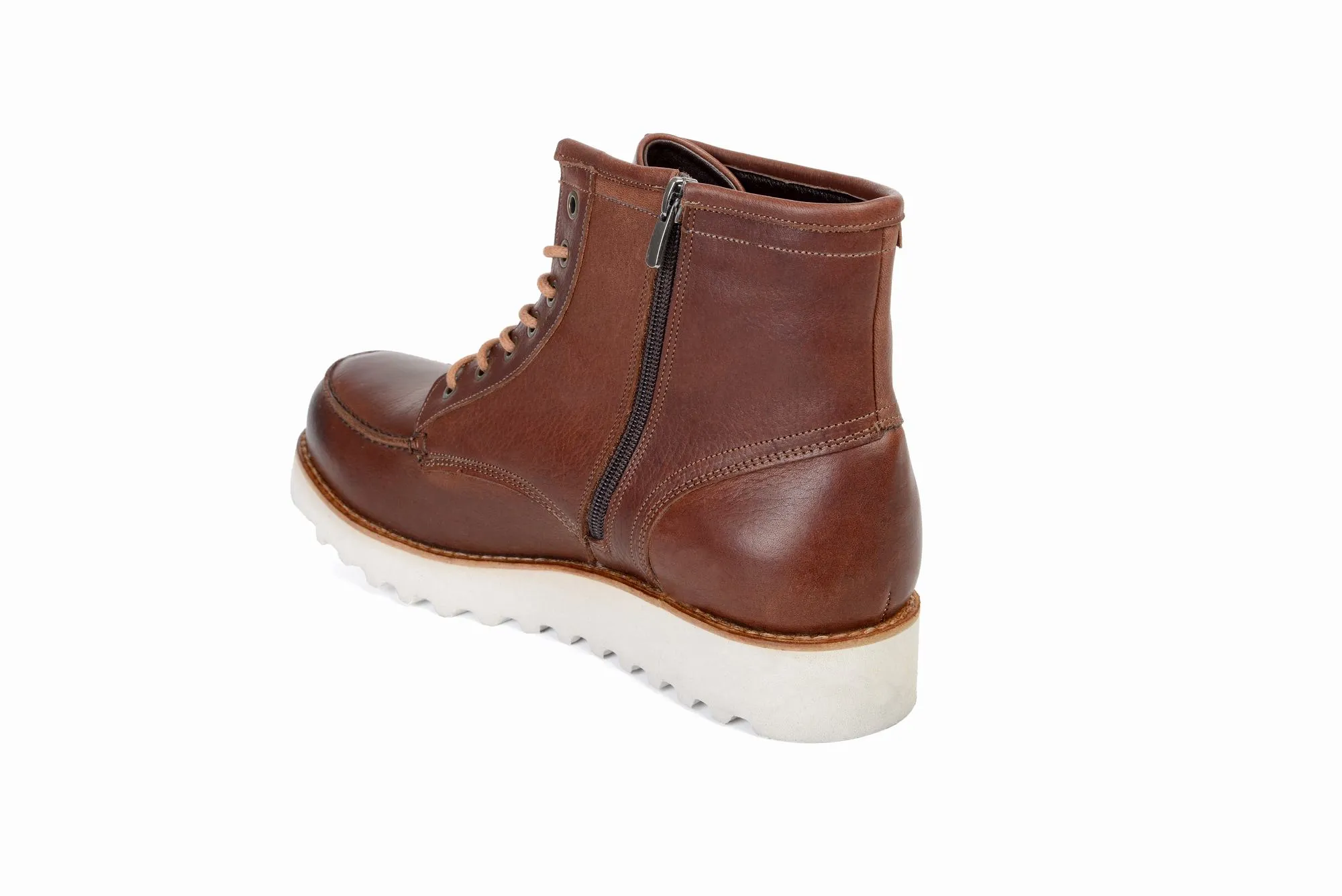 FOOT FEDERATION RED WING MOC TOE MENS BOOT BROWN