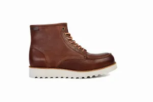 FOOT FEDERATION RED WING MOC TOE MENS BOOT BROWN