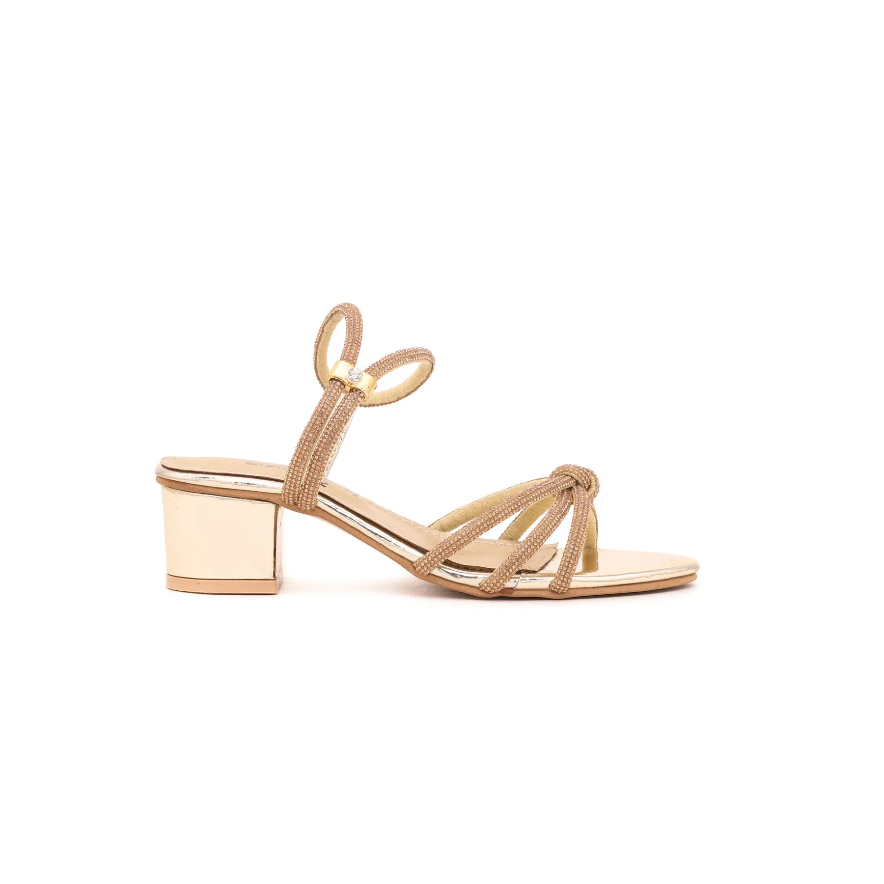 Girls Golden Fancy Sandal KD7709