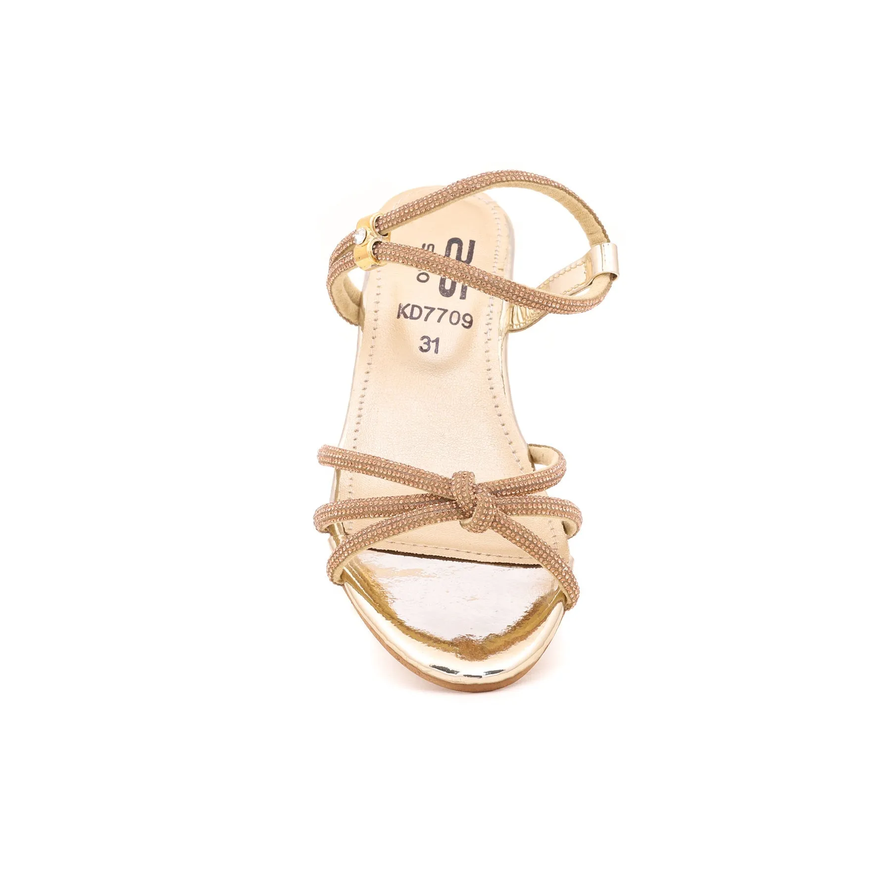 Girls Golden Fancy Sandal KD7709