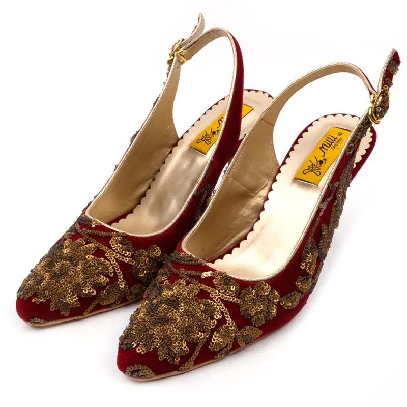 Maroon Fancy Sandal
