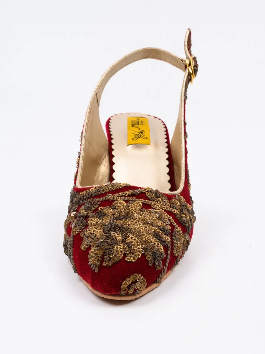Maroon Fancy Sandal