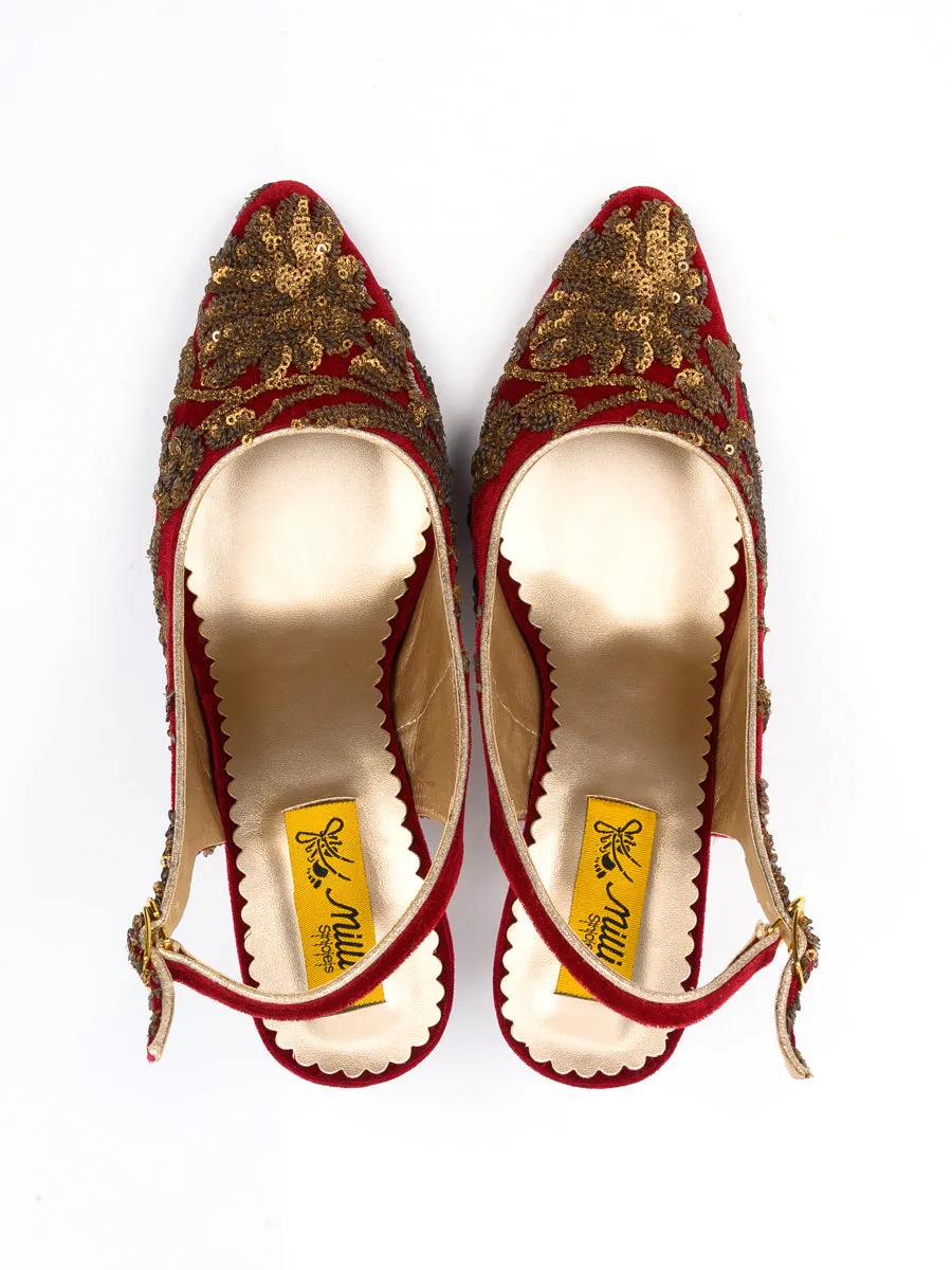 Maroon Fancy Sandal