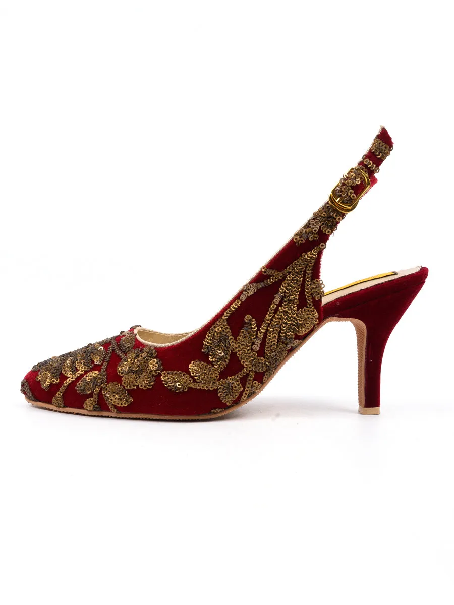 Maroon Fancy Sandal