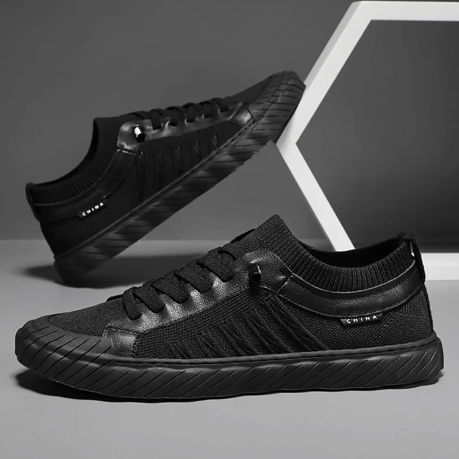 Men's Slip on Walking Shoes Comfortable Memory Foam Breathable Mesh Fashion Sneakers Non Slip Travel Jogging Workout Tennis Shoes Wide Width