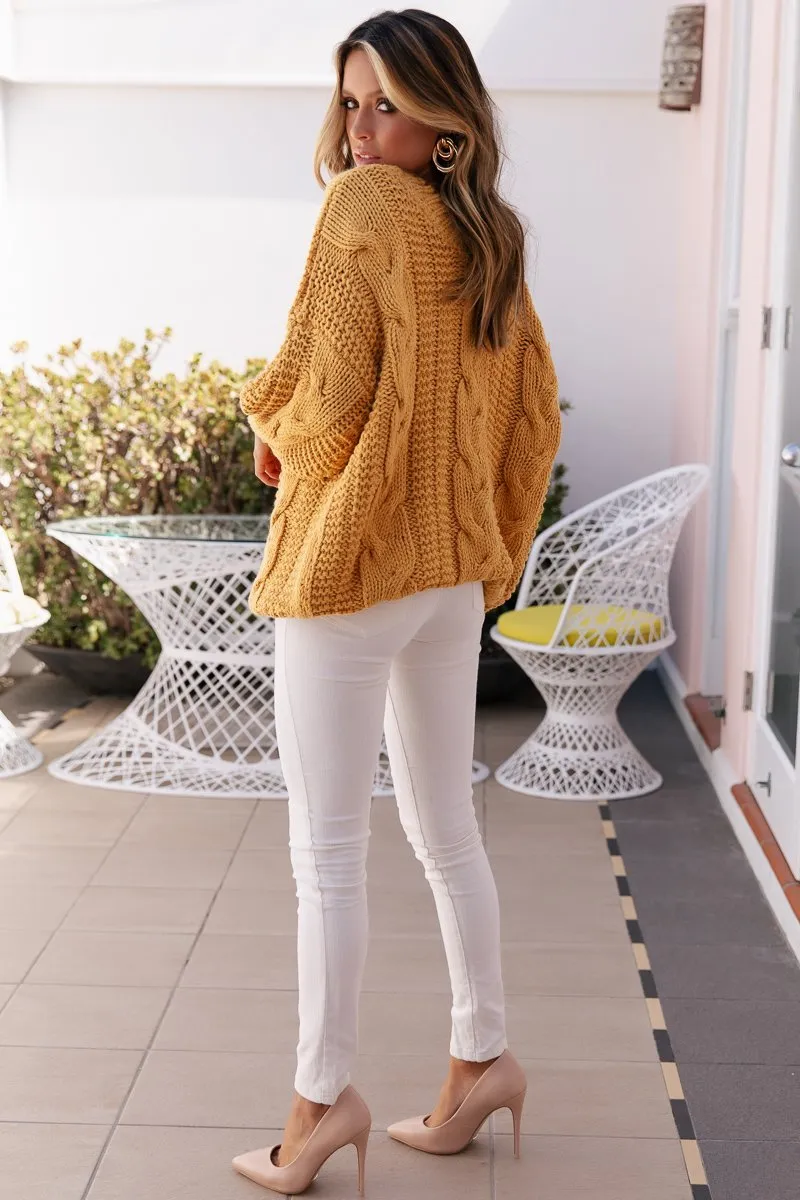 Que Knit Mustard