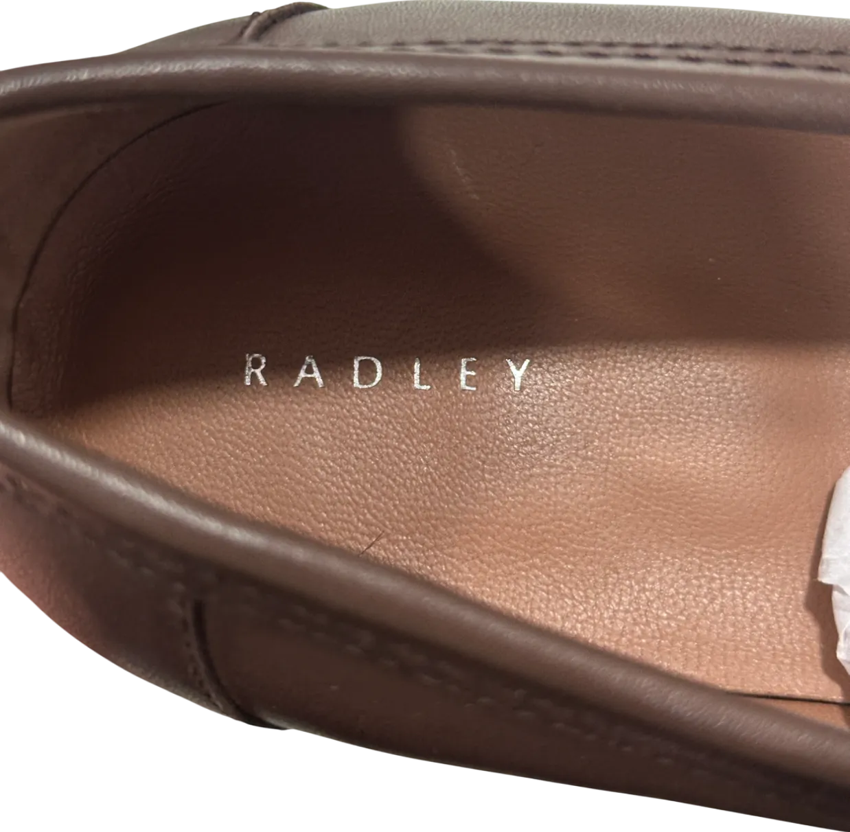 Radley London Brown Burlington Row Leather Two-tone Loafers UK 8 EU 41 
