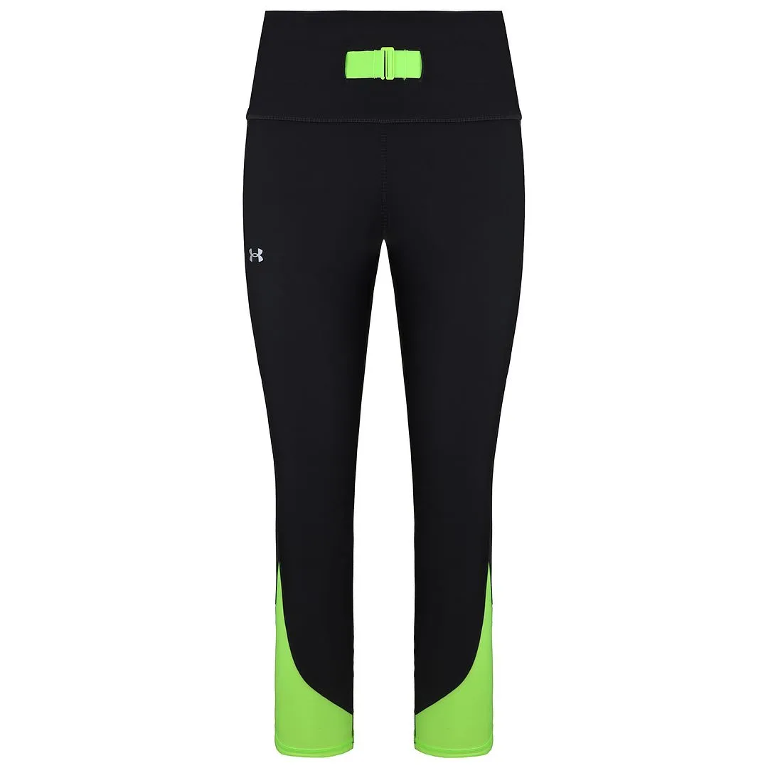 Under Armour No-Slip Waistband Womens Black Ankle Leggings